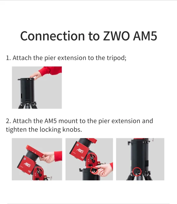 ZWO EXTENSIÓN DE PIER PE200 - Image 2